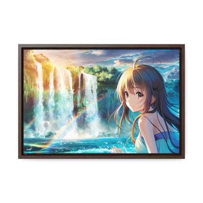 Whispers of the Waterfall - Gallery Canvas Wraps, Horizontal Frame