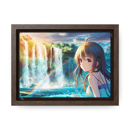 Whispers of the Waterfall - Gallery Canvas Wraps, Horizontal Frame