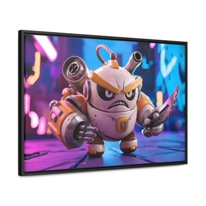 Battle-Ready Robo Warrior - Gallery Canvas Wraps, Horizontal Frame