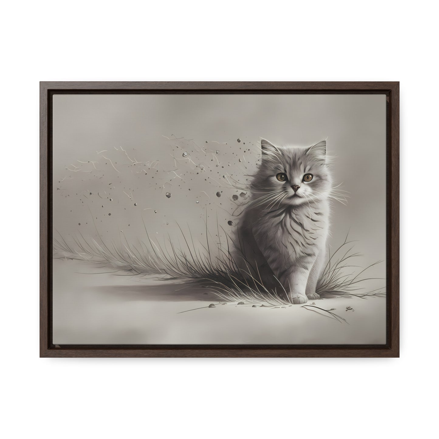 Whiskers in the Wind - Gallery Canvas Wraps, Horizontal Frame