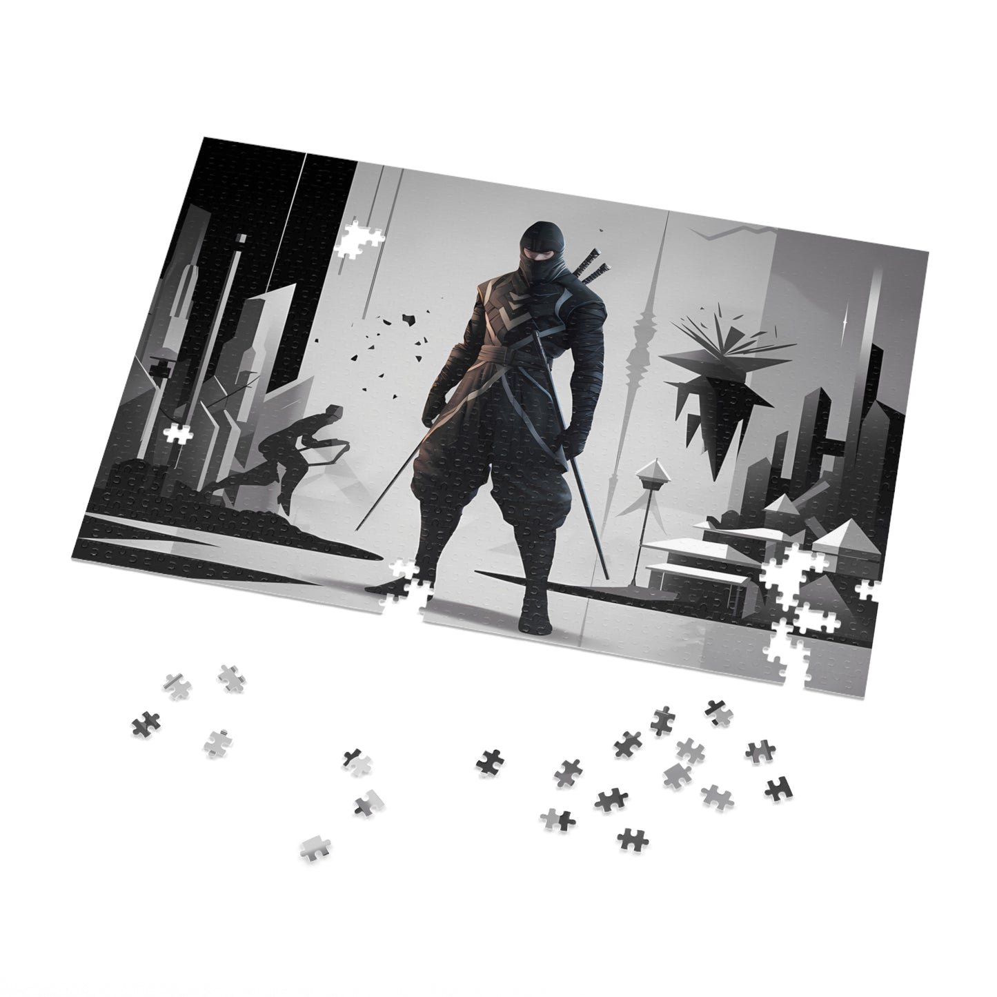 Shadow of the Cyber Ninja - Jigsaw Puzzle (30, 110, 252, 500,1000-Piece)