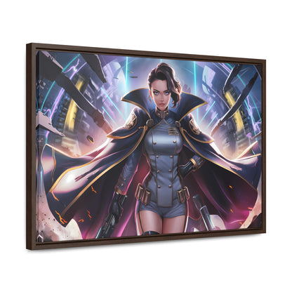 Commander of the Neon Storm - Gallery Canvas Wraps, Horizontal Frame