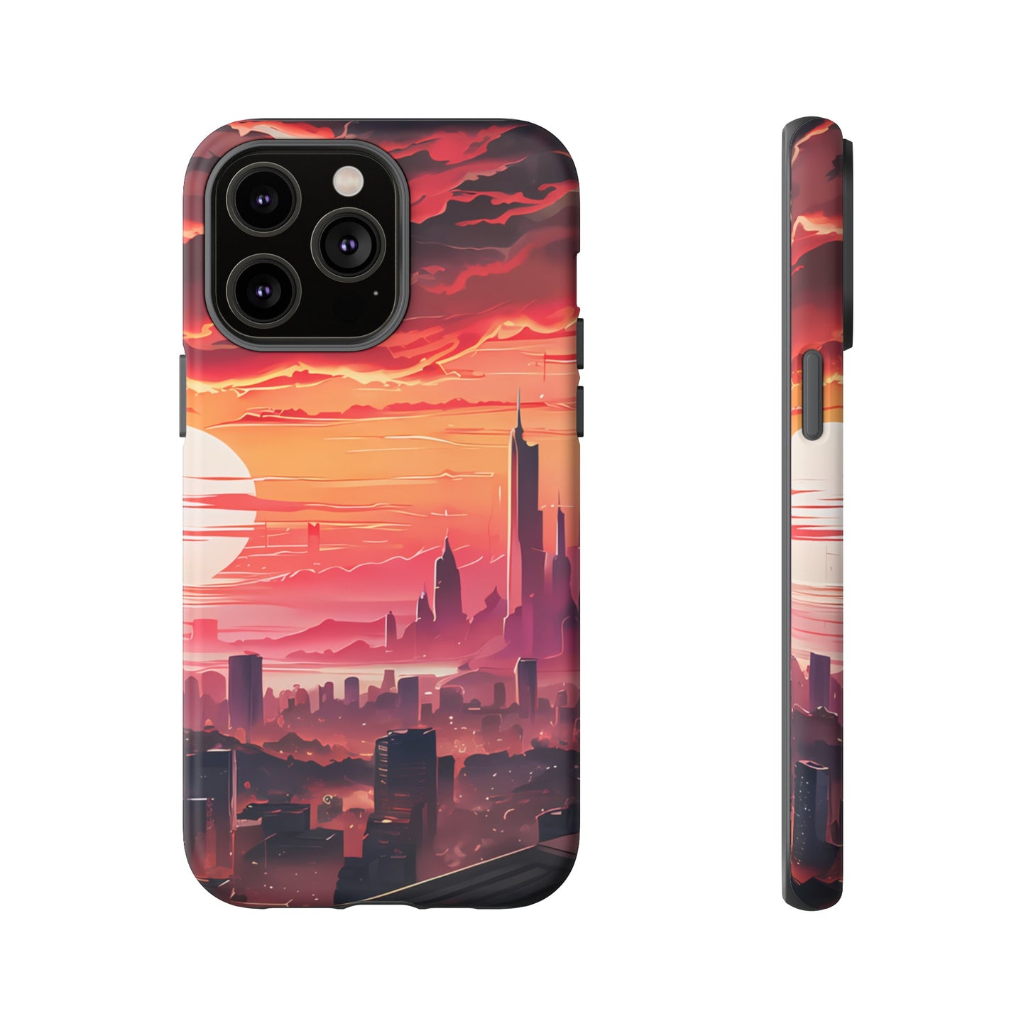 Anime City at Dawn - Smartphone Tough Cases