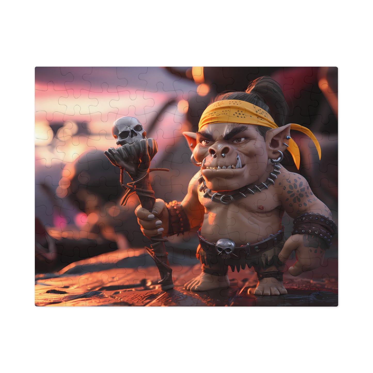 Ogre Shaman at Sunset - Jigsaw Puzzle (30, 110, 252, 500,1000-Piece)