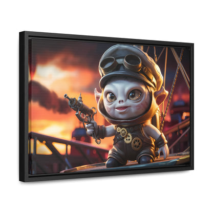 Steampunk Goblin Commander at Dusk - Gallery Canvas Wraps, Horizontal Frame