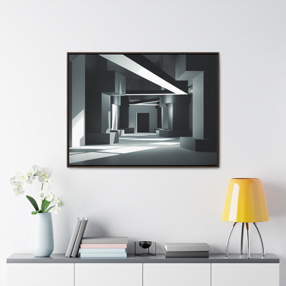 Echoes of Geometry - Gallery Canvas Wraps, Horizontal Frame