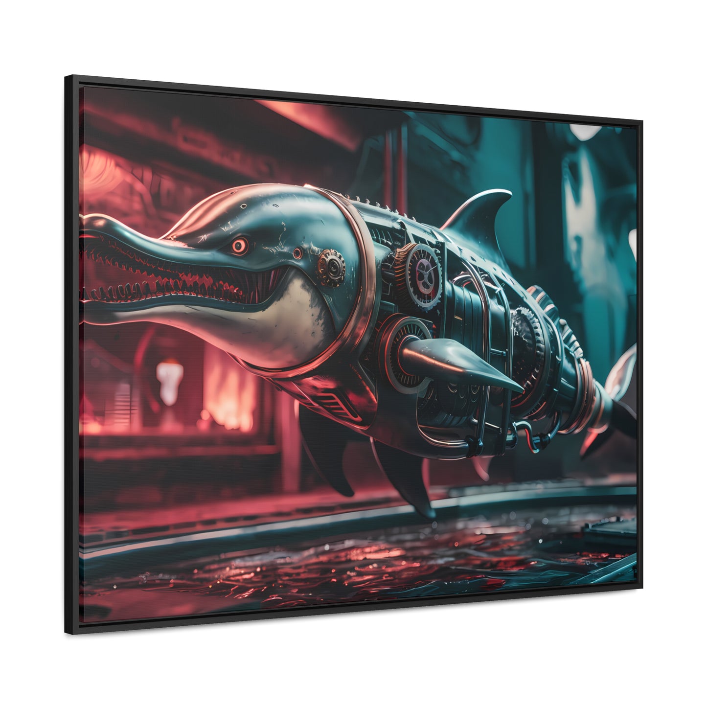 Mechanical Apex Predator - Gallery Canvas Wraps, Horizontal Frame