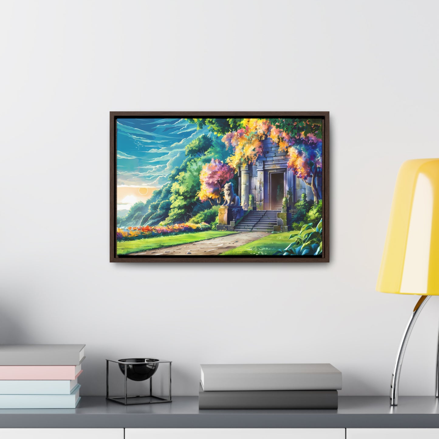 Sanctuary of the Forgotten Dawn - Gallery Canvas Wraps, Horizontal Frame