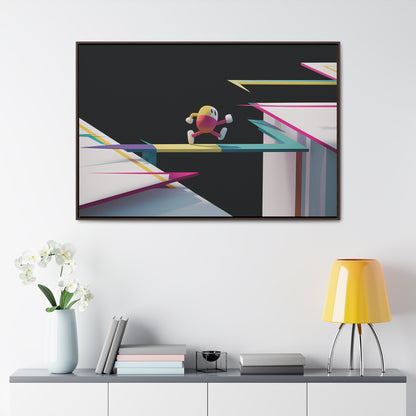 "Leaping Through Dimensions" - Gallery Canvas Wraps, Horizontal Frame