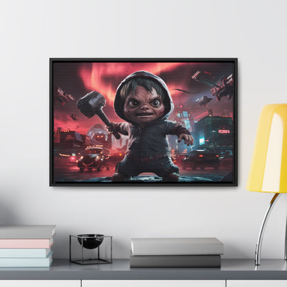 "Revenge of the Tiny Titan" - Gallery Canvas Wraps, Horizontal Frame