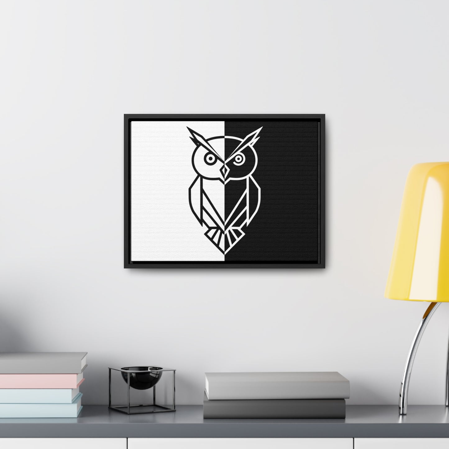 Duality of the Owl - Gallery Canvas Wraps, Horizontal Frame