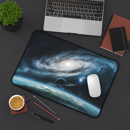 Outer Space viewing a Planet - Desk Mat