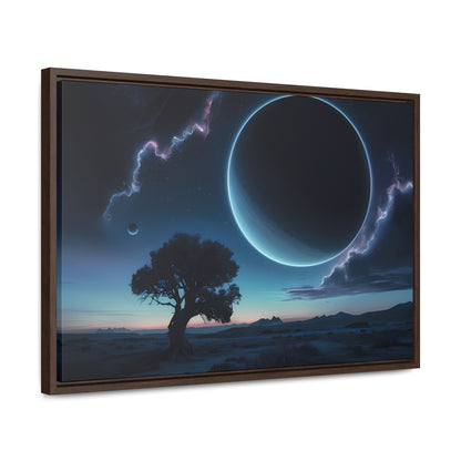 Eclipse of the Silent Horizon - Gallery Canvas Wraps, Horizontal Frame