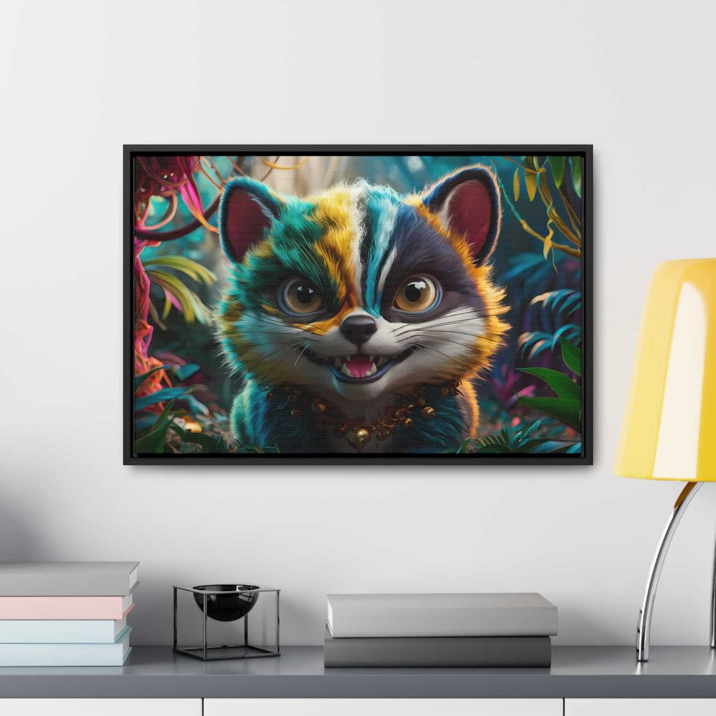 Jungle Mischief - Gallery Canvas Wraps, Horizontal Frame