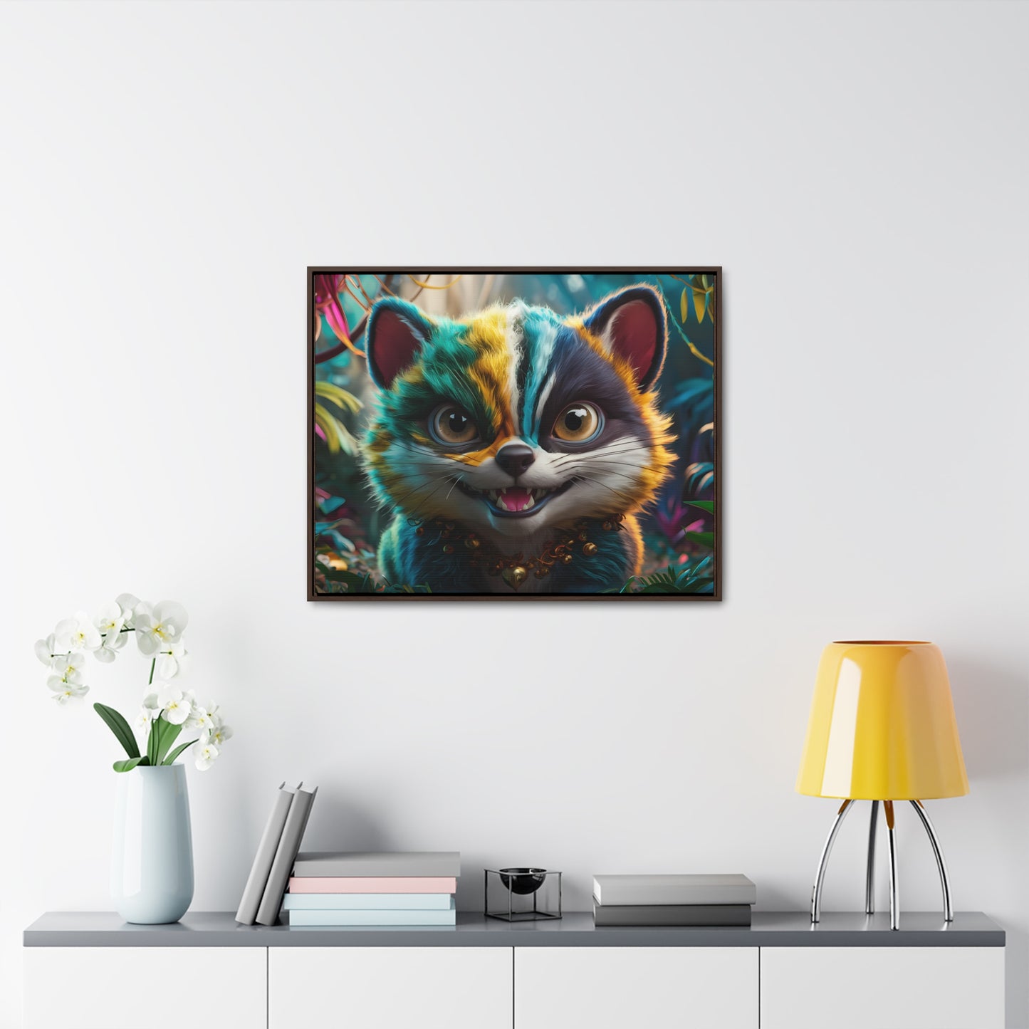 Jungle Mischief - Gallery Canvas Wraps, Horizontal Frame