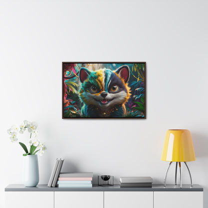 Jungle Mischief - Gallery Canvas Wraps, Horizontal Frame