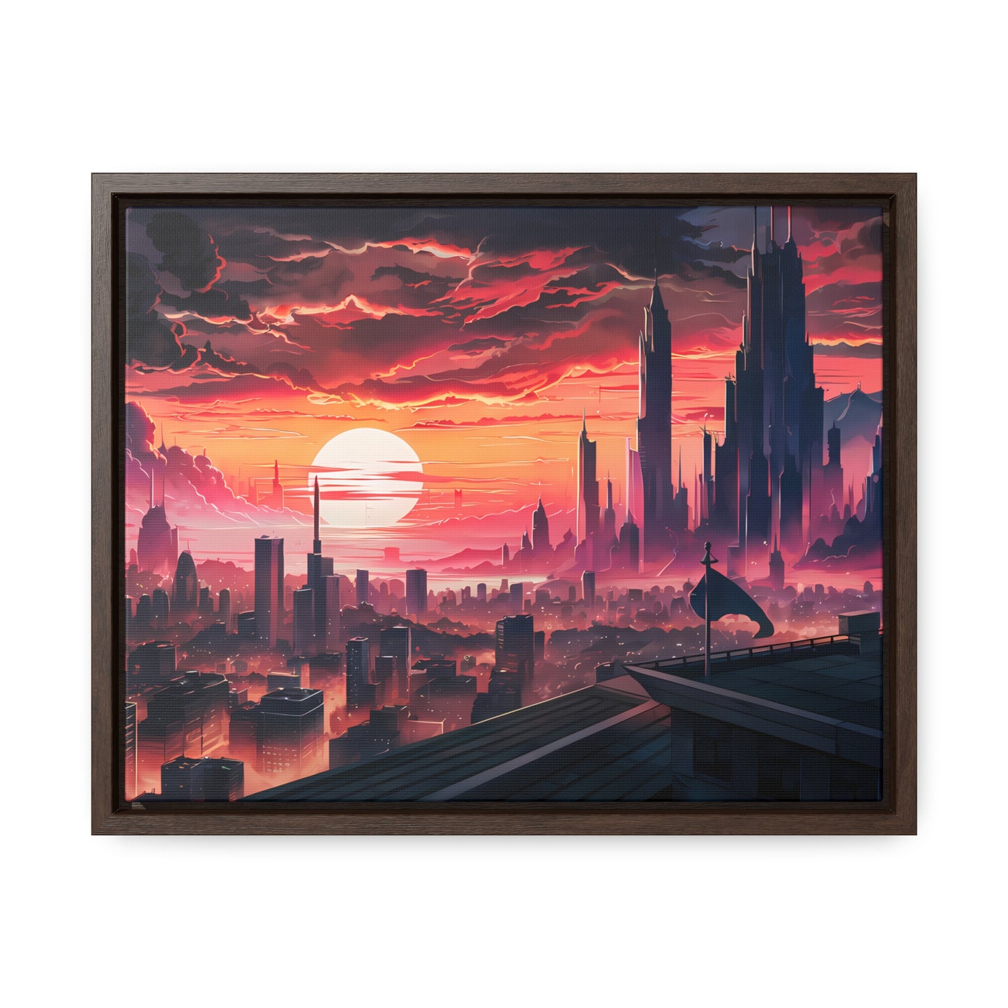 City of the Last Dawn - Gallery Canvas Wraps, Horizontal Frame