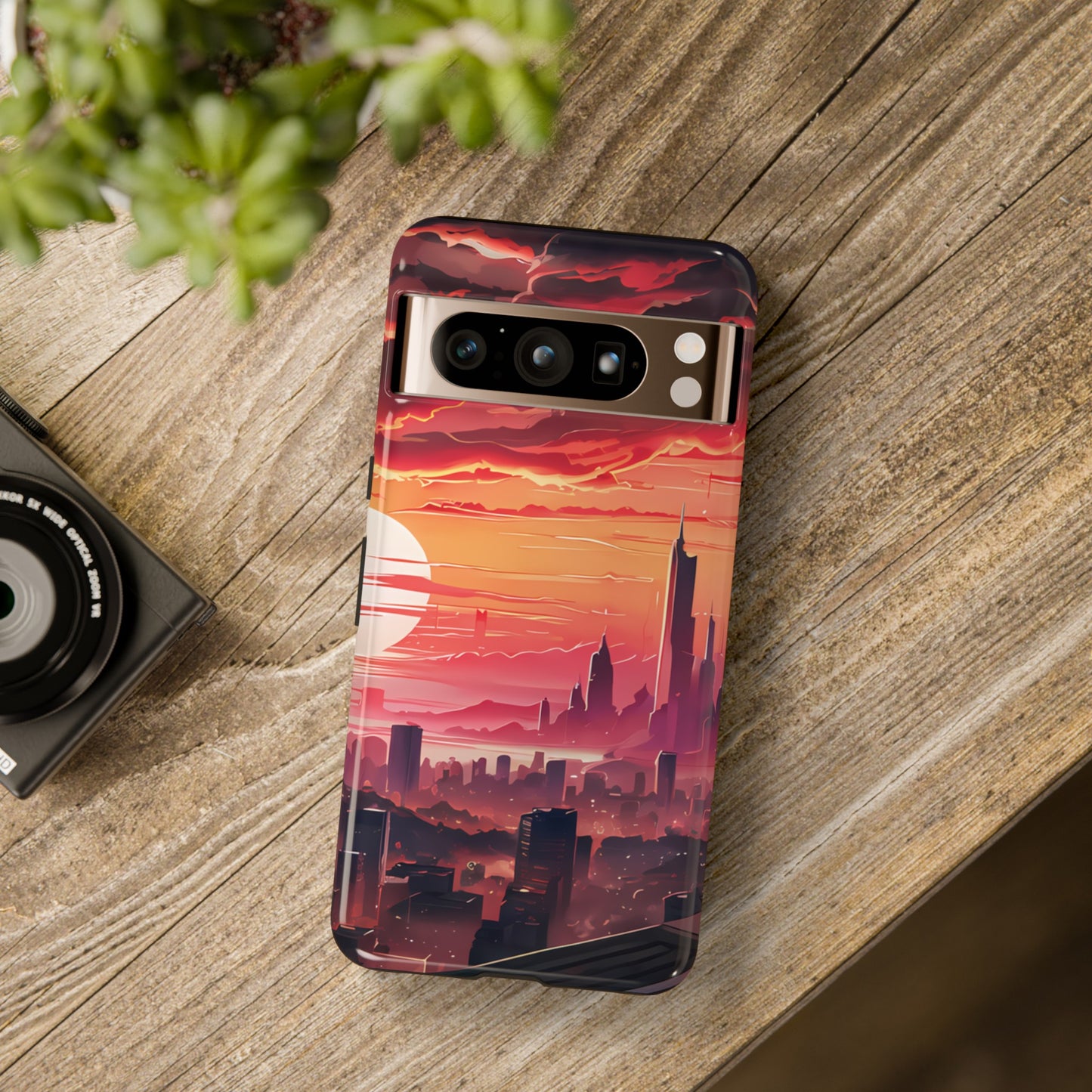 Anime City at Dawn - Smartphone Tough Cases