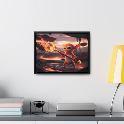 "Guardian of the Flame" - Gallery Canvas Wraps, Horizontal Frame