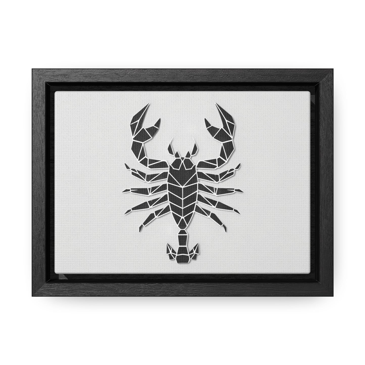 Geometric Scorpion Icon - Gallery Canvas Wraps, Horizontal Frame