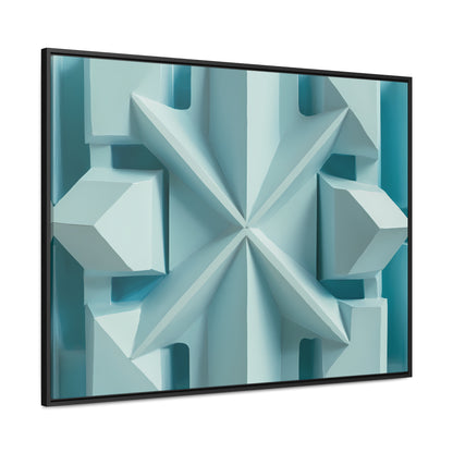 Fractal Symmetry in Ice - Gallery Canvas Wraps, Horizontal Frame