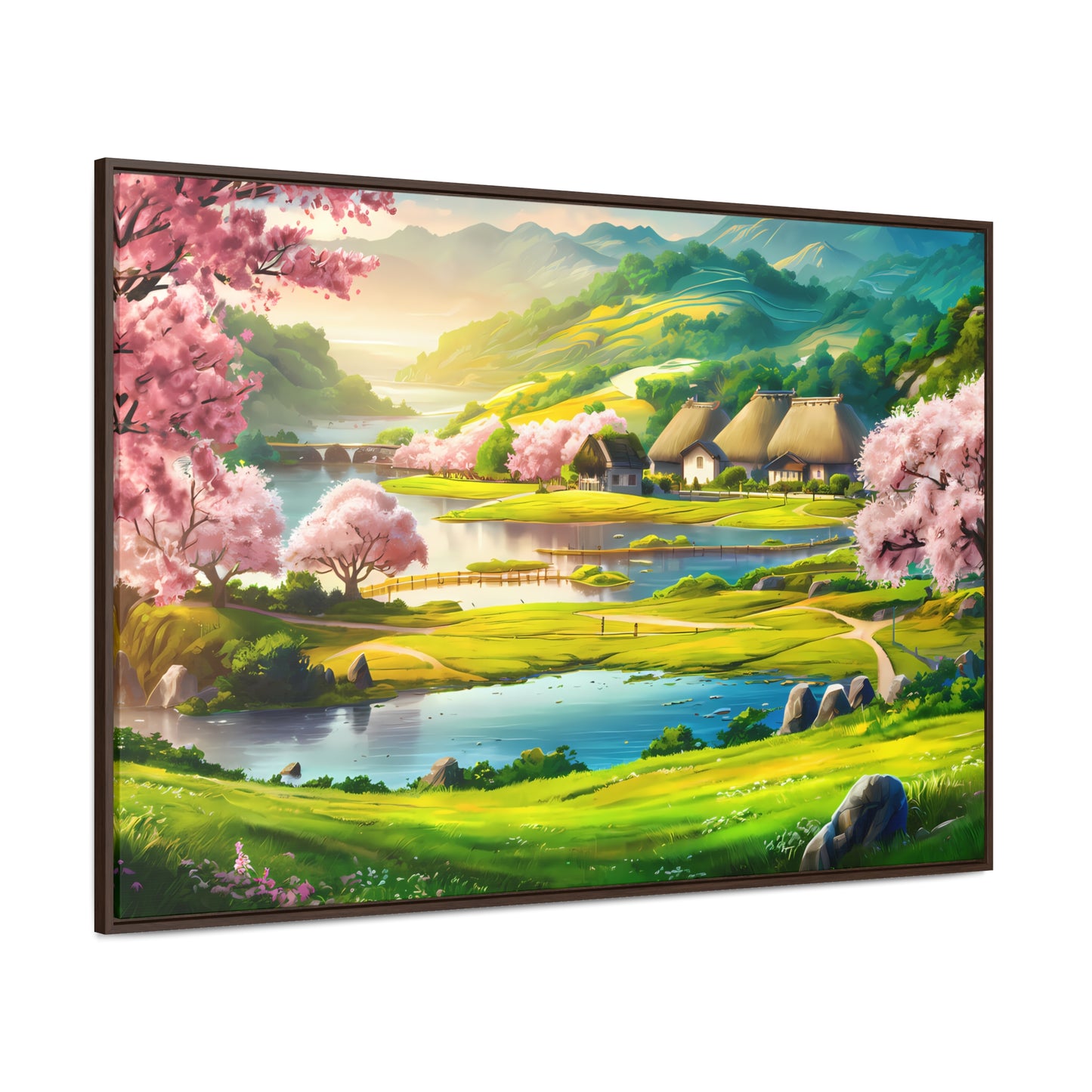 Serenity in Spring Meadows - Gallery Canvas Wraps, Horizontal Frame