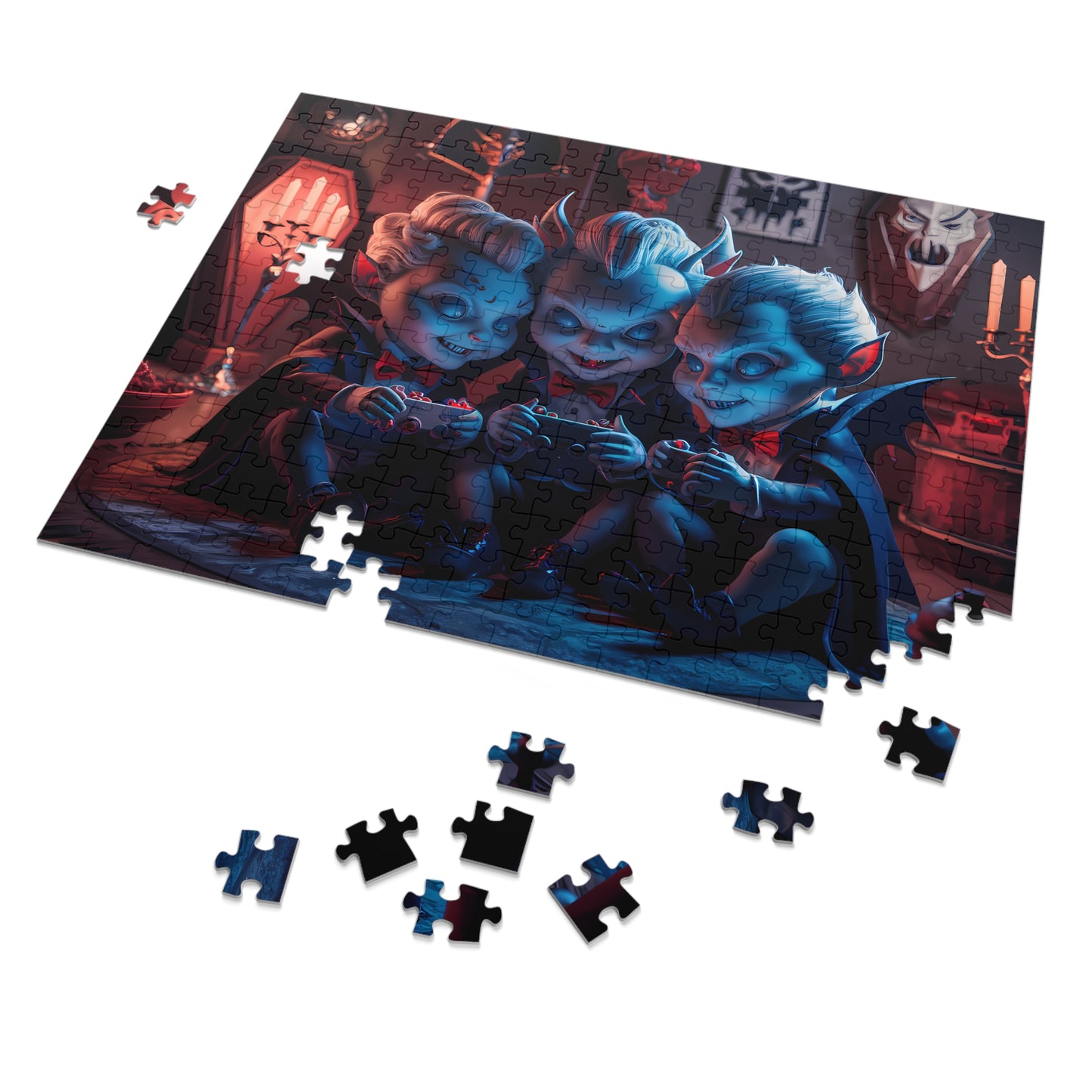 Little Vampires' Game Night - Jigsaw Puzzle (30, 110, 252, 500,1000-Piece)