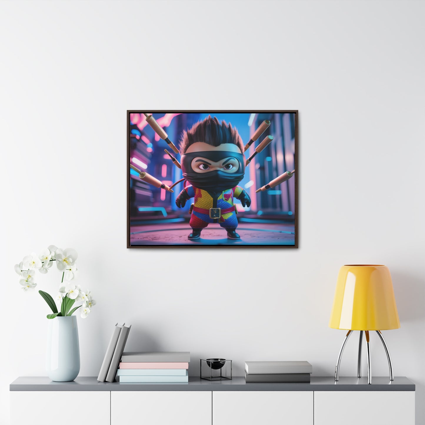 Ninja Toy Showdown - Gallery Canvas Wraps, Horizontal Frame