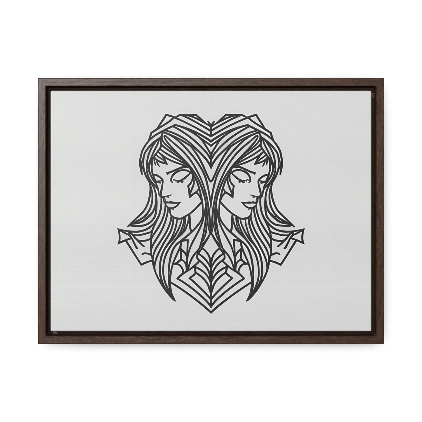 Dual Reflections - Gallery Canvas Wraps, Horizontal Frame