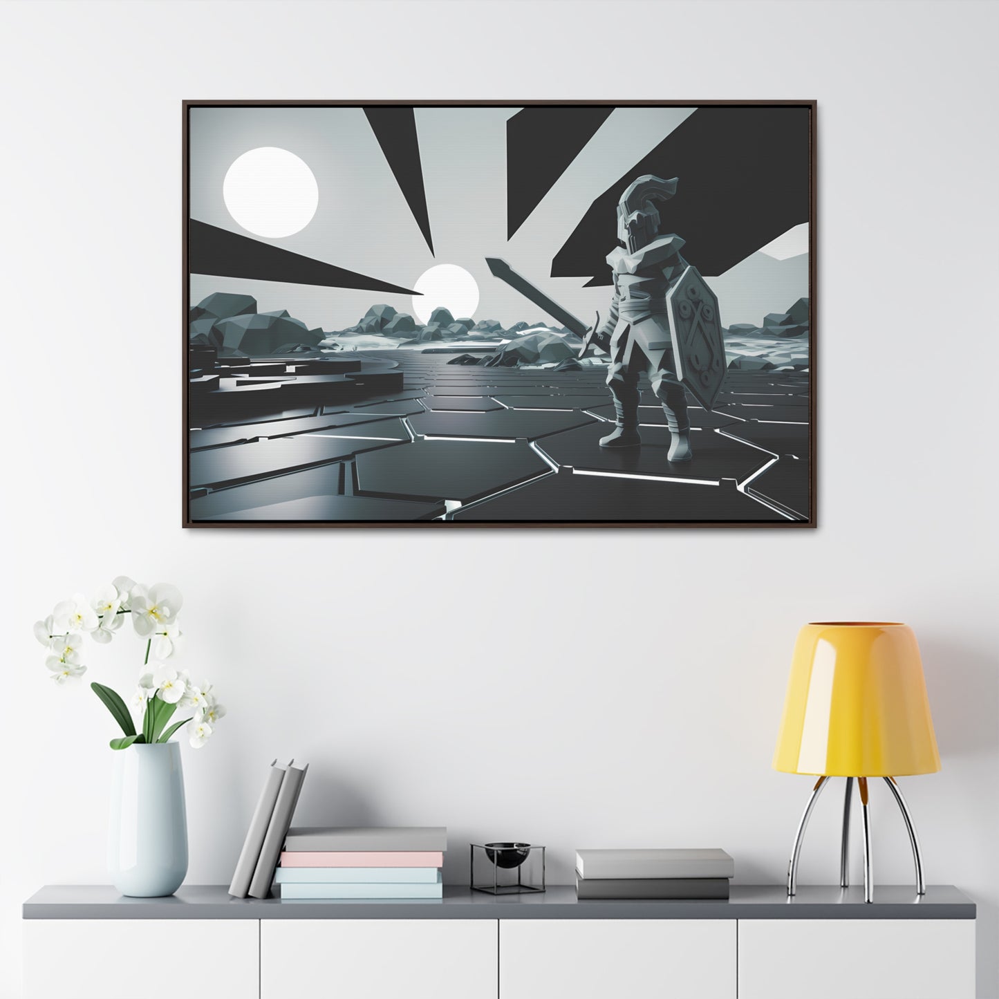 Guardian of the Twin Suns - Gallery Canvas Wraps, Horizontal Frame