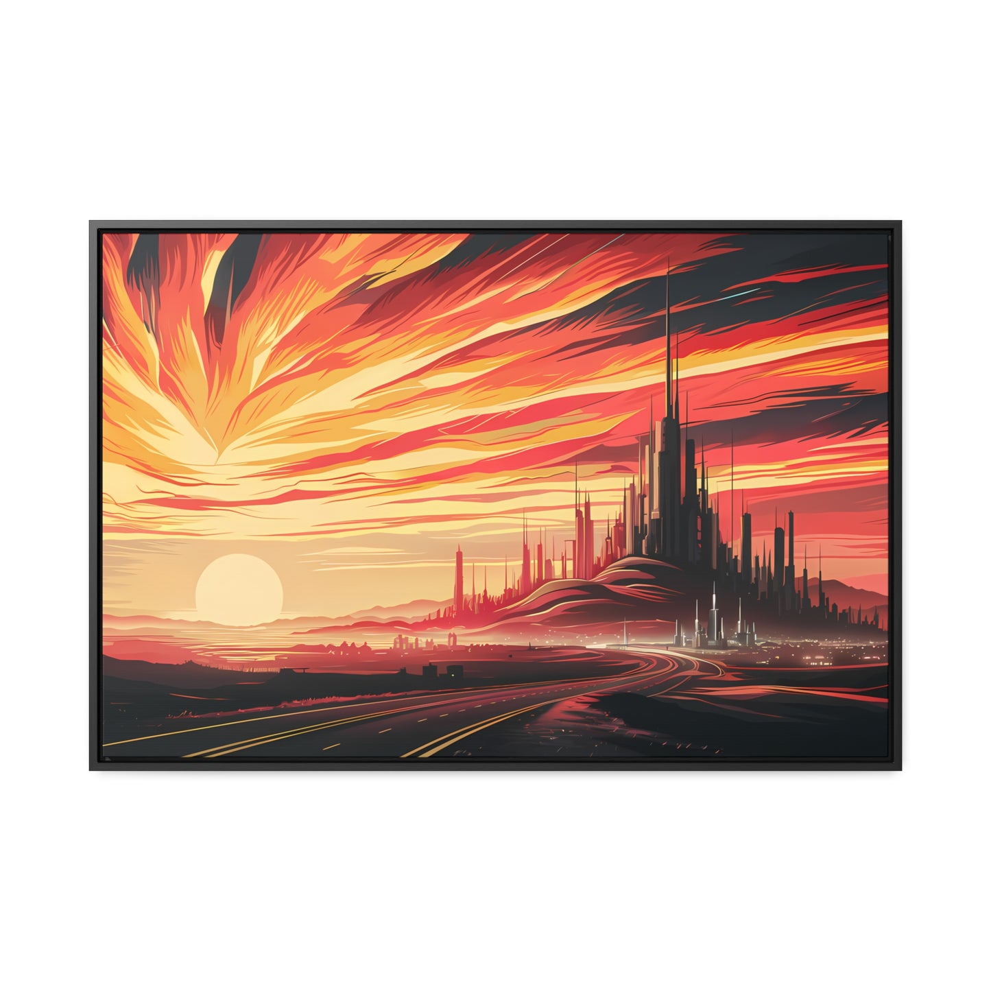 Twilight of the Metropolis - Gallery Canvas Wraps, Horizontal Frame