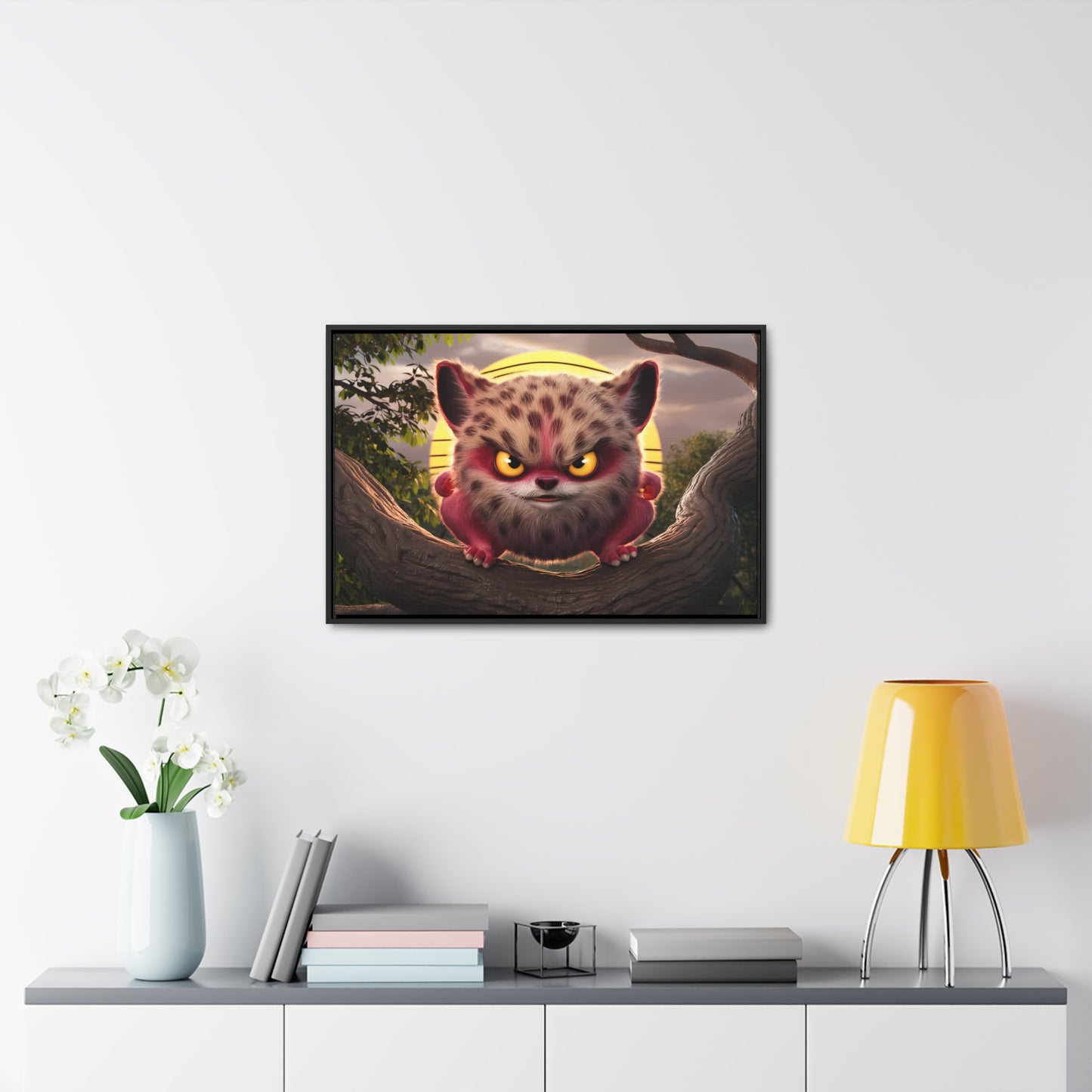 Guardian of the Sunset Forest - Gallery Canvas Wraps, Horizontal Frame