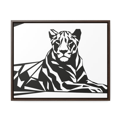 Majestic Geometric Tiger - Gallery Canvas Wraps, Horizontal Frame