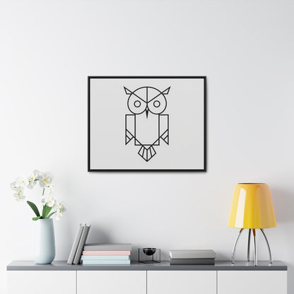 Geometric Owl - Gallery Canvas Wraps, Horizontal Frame