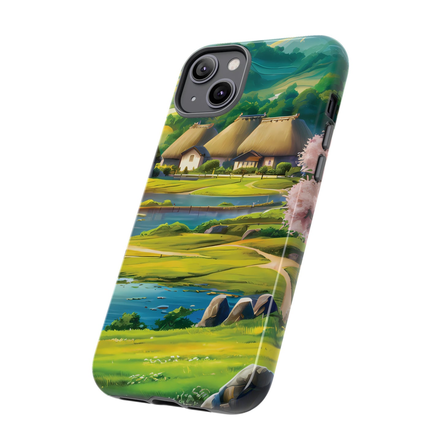 Idyllic Anime Village - Smartphone Tough Cases