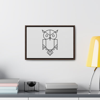 Geometric Owl - Gallery Canvas Wraps, Horizontal Frame