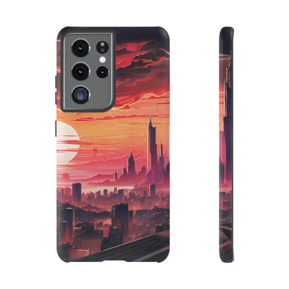 Anime City at Dawn - Smartphone Tough Cases