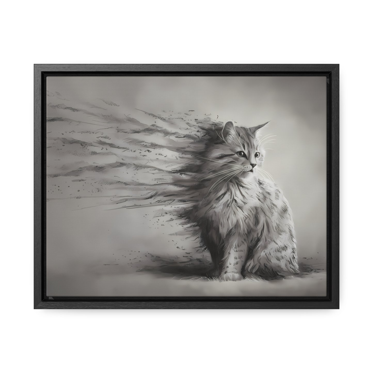 Ephemeral Whiskers - Gallery Canvas Wraps, Horizontal Frame