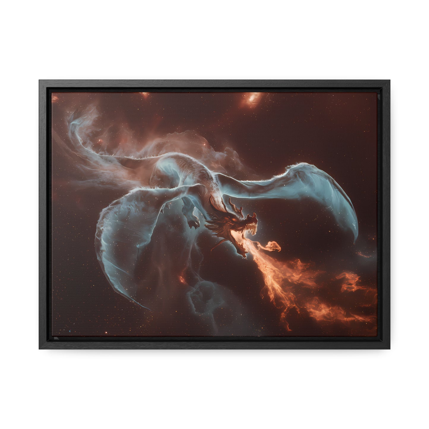 Celestial Inferno Dragon - Gallery Canvas Wraps, Horizontal Frame