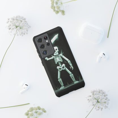 Geometric Skeleton Swordsman - Smartphone Tough Cases