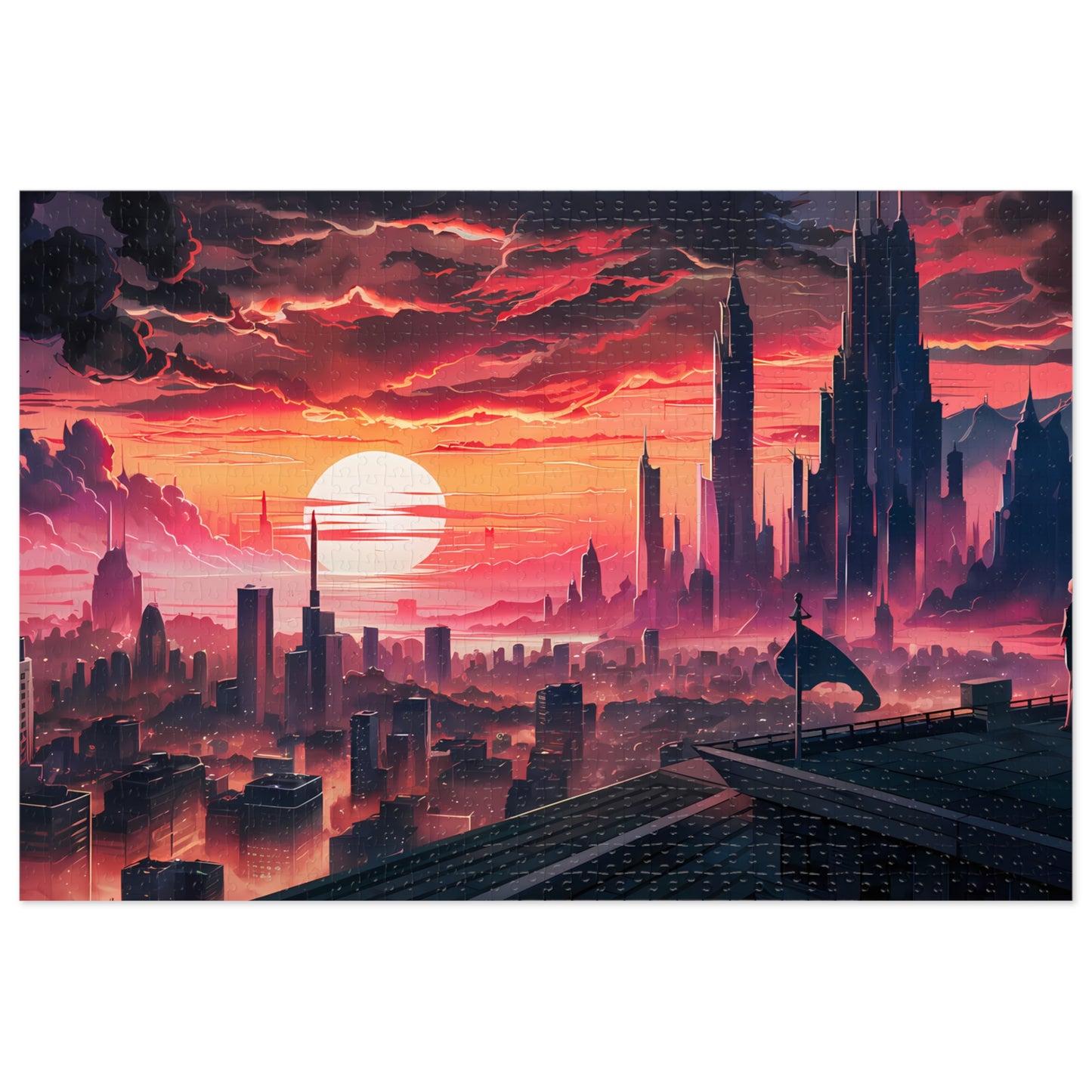 "City of the Eternal Dusk" - Jigsaw Puzzle (30, 110, 252, 500,1000-Piece)