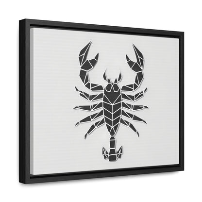 Geometric Scorpion Icon - Gallery Canvas Wraps, Horizontal Frame