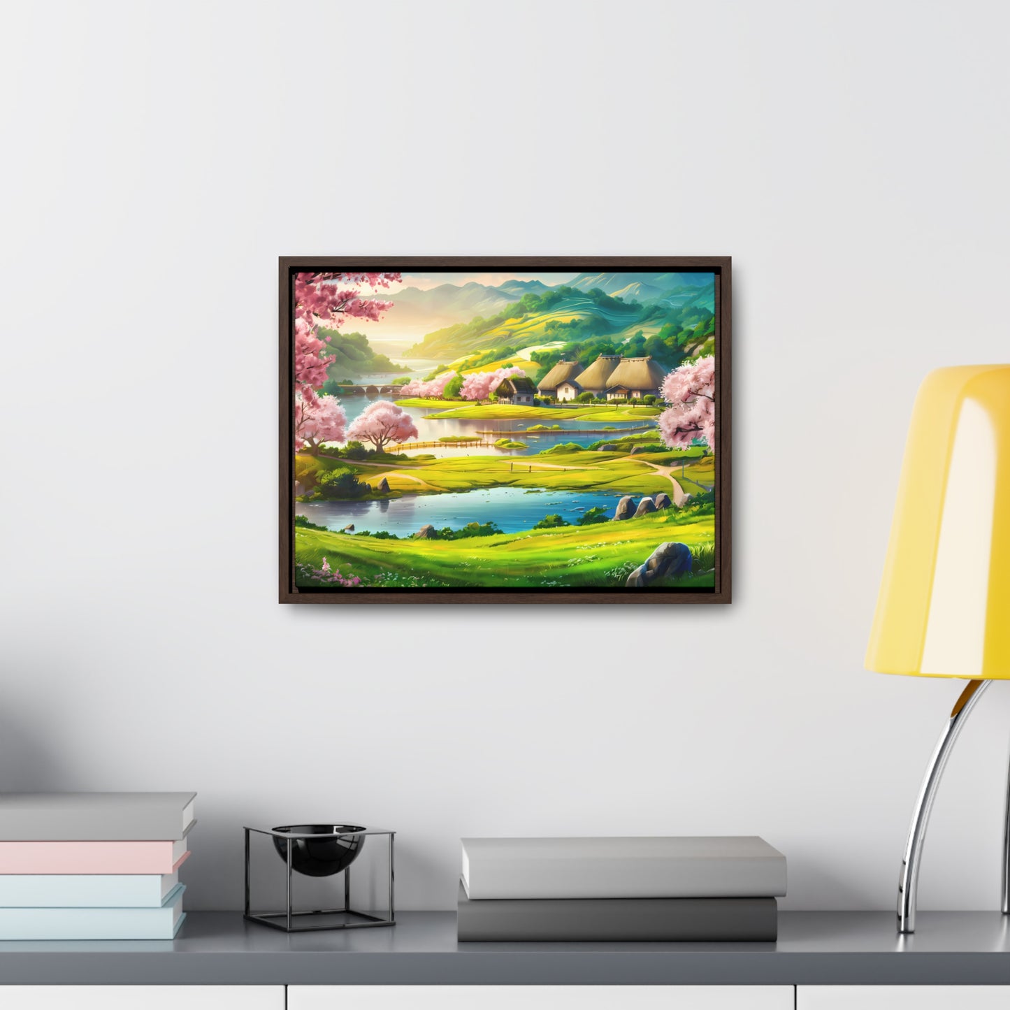 Serenity in Spring Meadows - Gallery Canvas Wraps, Horizontal Frame