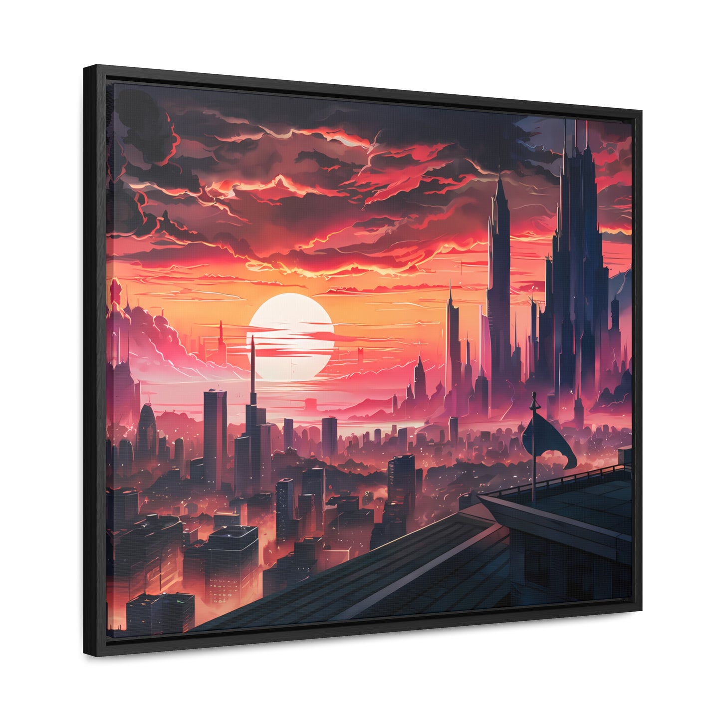 City of the Last Dawn - Gallery Canvas Wraps, Horizontal Frame