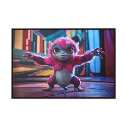 Cosmic Critter on the Dance Floor - Gallery Canvas Wraps, Horizontal Frame