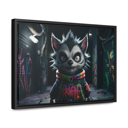 Urban Graffiti Rebel - Gallery Canvas Wraps, Horizontal Frame