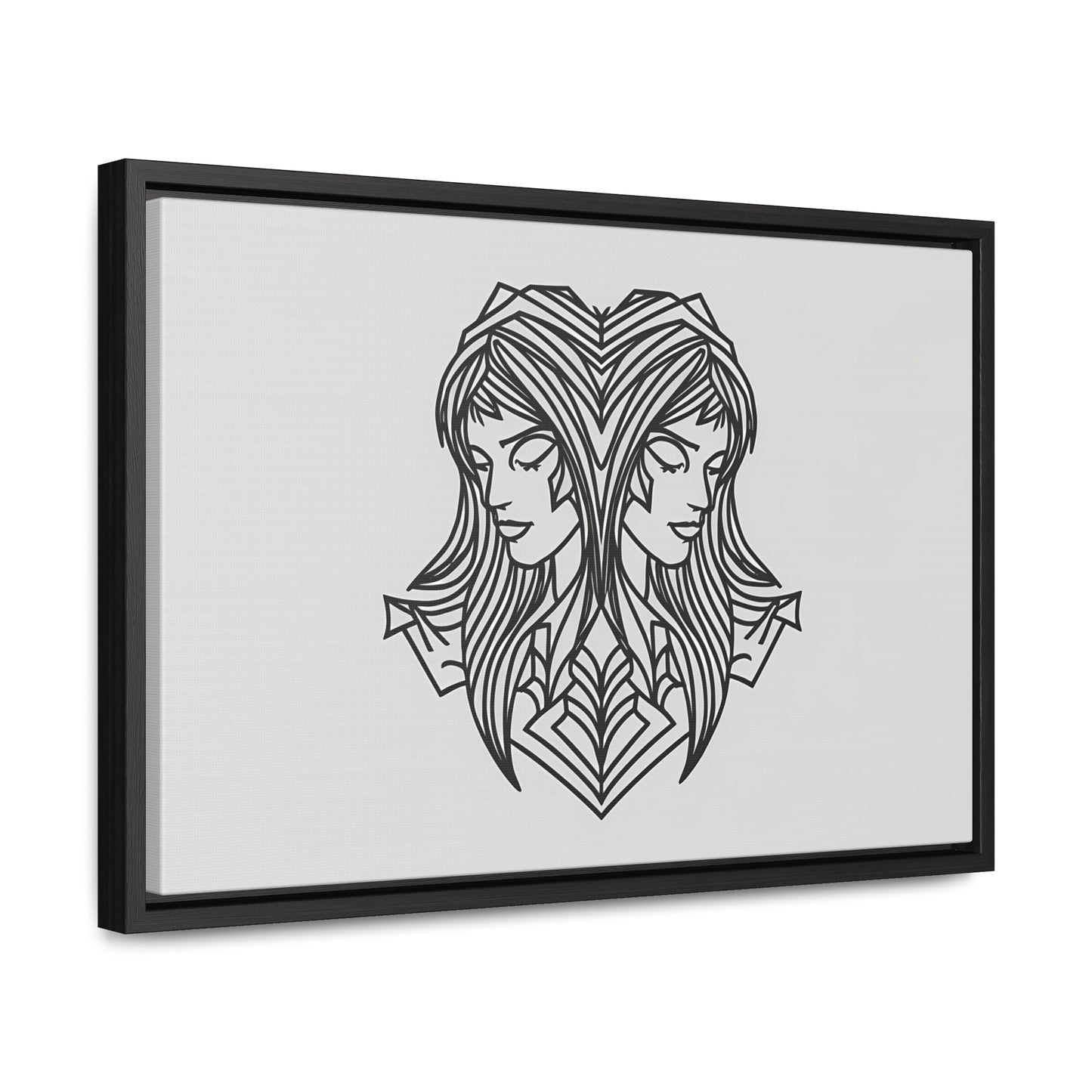 Dual Reflections - Gallery Canvas Wraps, Horizontal Frame