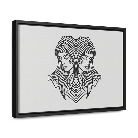 Dual Reflections - Gallery Canvas Wraps, Horizontal Frame