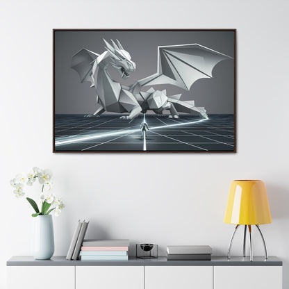 Confrontation in the Digital Realm - Gallery Canvas Wraps, Horizontal Frame