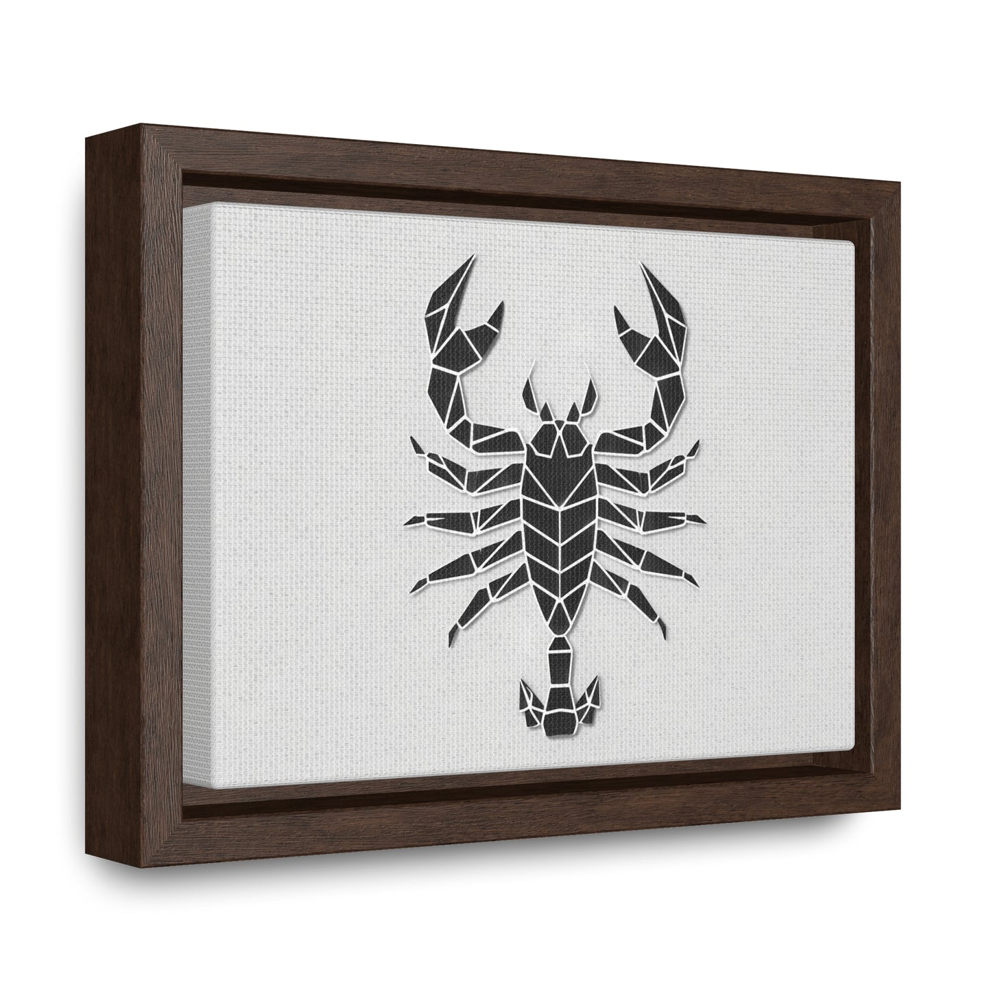 Geometric Scorpion Icon - Gallery Canvas Wraps, Horizontal Frame